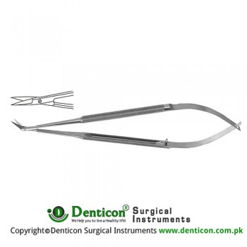 Micro Scissor Round Handle - Delicate Blades - Straight Stainless Steel, 16.5 cm - 6 1/2"